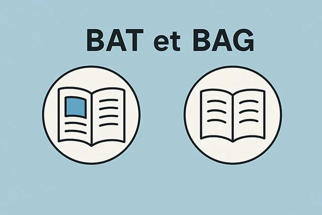 Quelle est la différence entre BAT et BAG dans l’édition ?