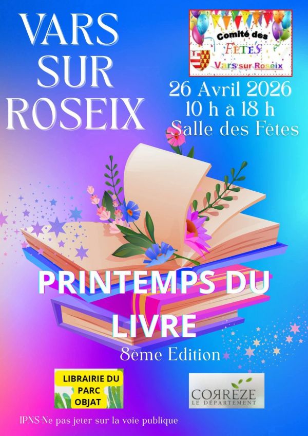 Printemps du livre de Vars-sur-Roseix 2026 Printemps du livre de Vars-sur-Roseix 2026