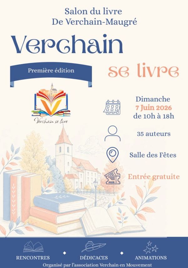 Salon du livre à Verchain-Maugré