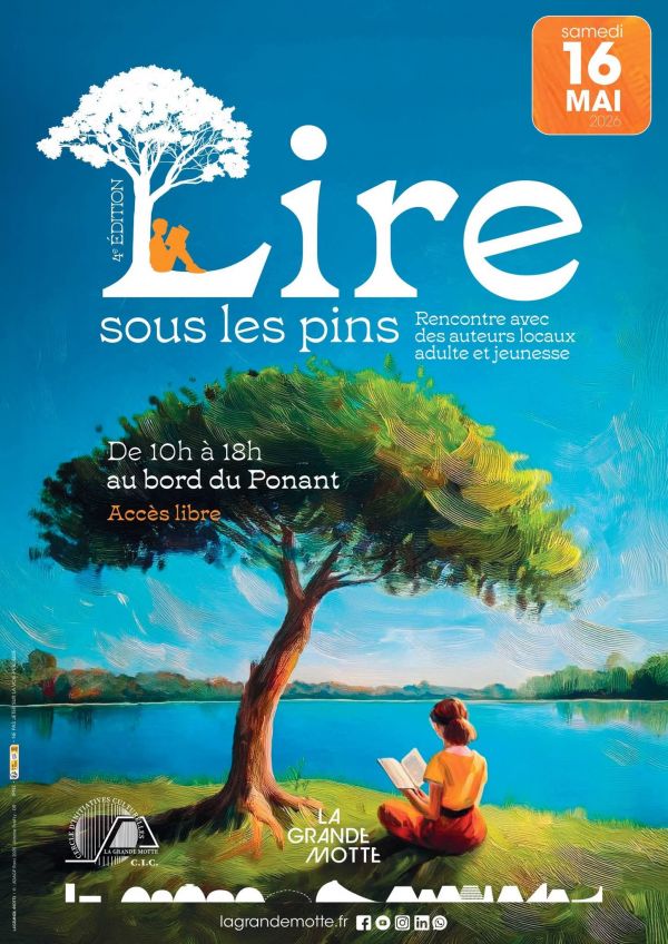 Lire sous les Pins à La Grande-Motte