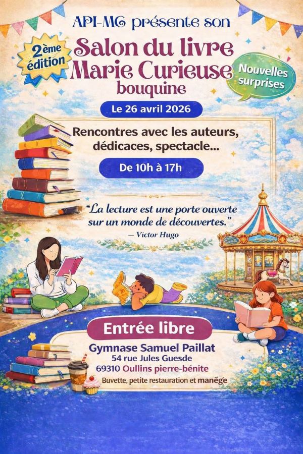 Salon du livre d’Oullins-Pierre-Bénite 2026