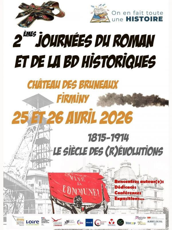 Journées du Roman et de la BD historiques à Firminy 2026 Journées du Roman et de la BD historiques à Firminy 2026