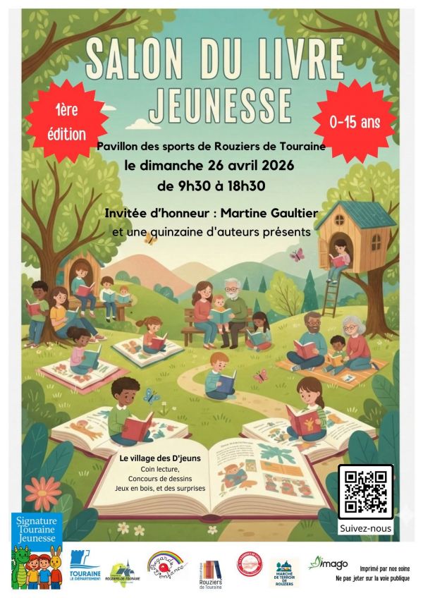 Salon du livre jeunesse de Rouziers-de-Touraine 2026 Salon du livre jeunesse de Rouziers-de-Touraine 2026