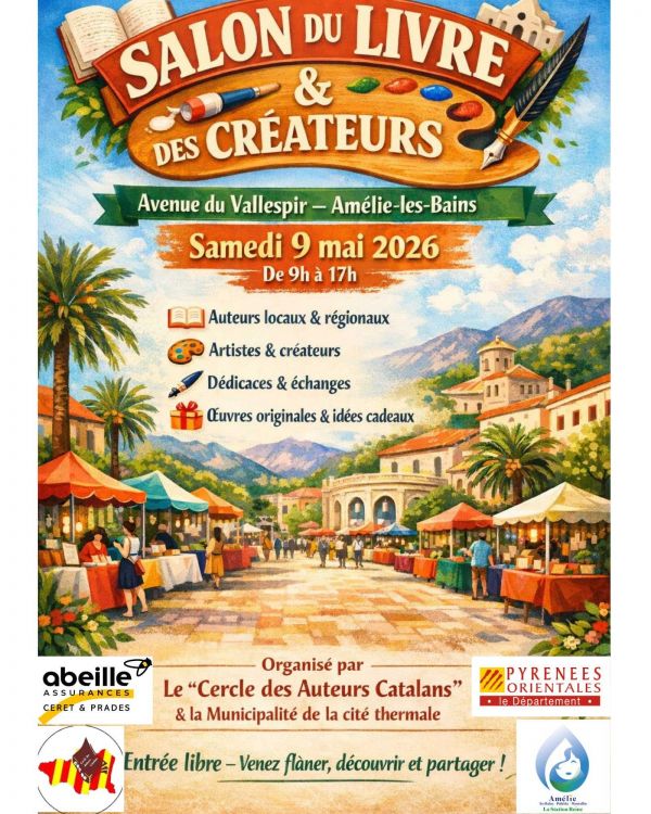 Salon du livre et des créateurs d’Amélie-les-Bains-Palalda 2026 Salon du livre et des créateurs d’Amélie-les-Bains-Palalda 2026