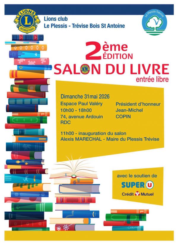 Salon du livre Le Plessis-Trévise 2026 Salon du livre Le Plessis-Trévise 2026