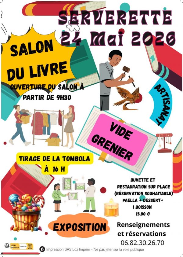 Salon du livre de Serverette 2026 Salon du livre de Serverette 2026