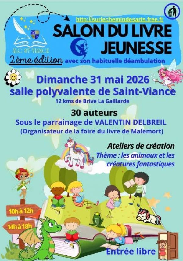 Salon du livre jeunesse de Saint-Viance 2026 Salon du livre jeunesse de Saint-Viance 2026