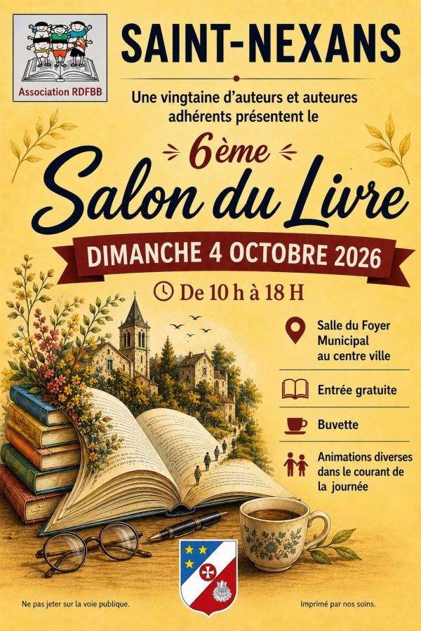 Salon du livre de Saint-Nexans 2026 Salon du livre de Saint-Nexans 2026