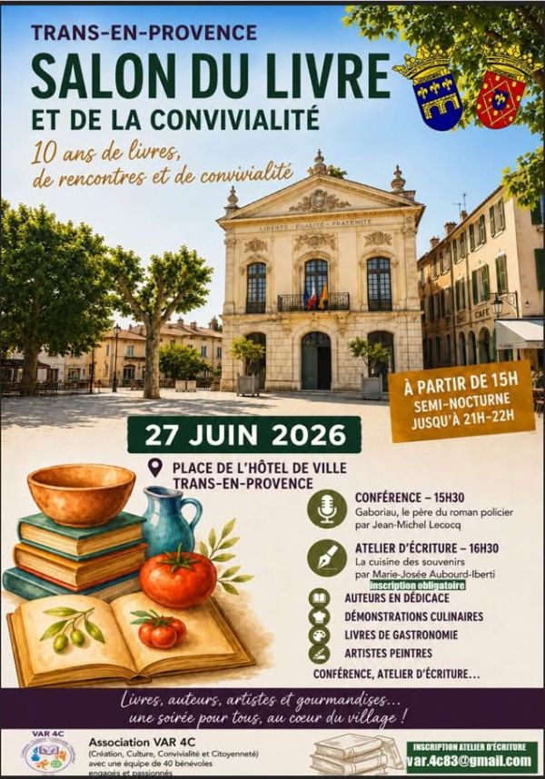 Salon du livre et de la convivialité de Trans-en-Provence