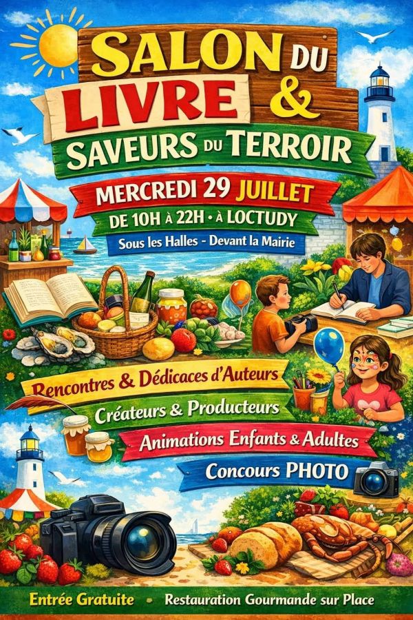 Salon du livre et saveurs du terroir de Loctudy 2026 Salon du livre et saveurs du terroir de Loctudy 2026