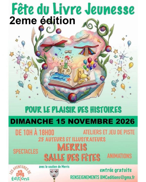 Fête du Livre Jeunesse de Merris 2026 Fête du Livre Jeunesse de Merris 2026