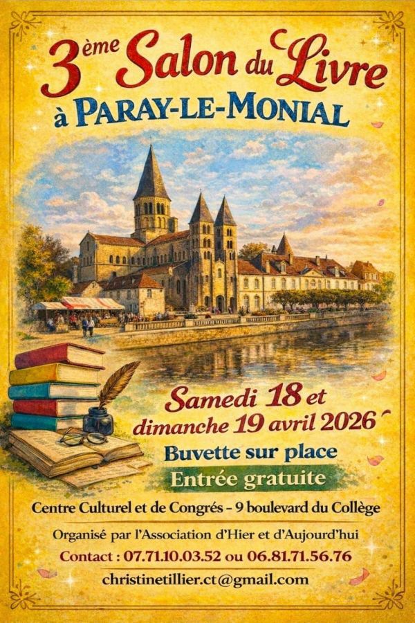 Salon du Livre à Paray-le-Monial 2026