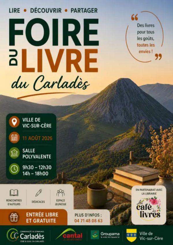 Foire du Livre du Carladès à Vic-sur-Cère