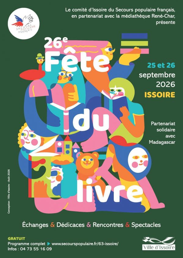 Fête du Livre d’Issoire 2026 Fête du Livre d’Issoire 2026