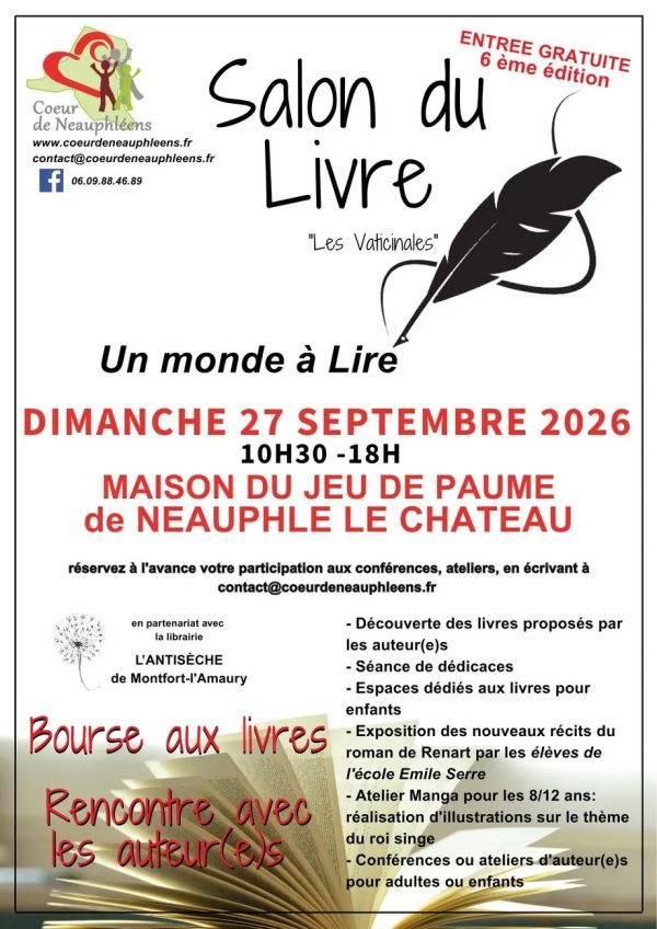 Salon du livre de Neauphle-le-Château 2026 Salon du livre de Neauphle-le-Château 2026