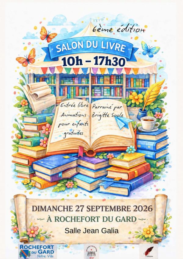 Salon du livre de Rochefort-du-Gard 2026 Salon du livre de Rochefort-du-Gard 2026