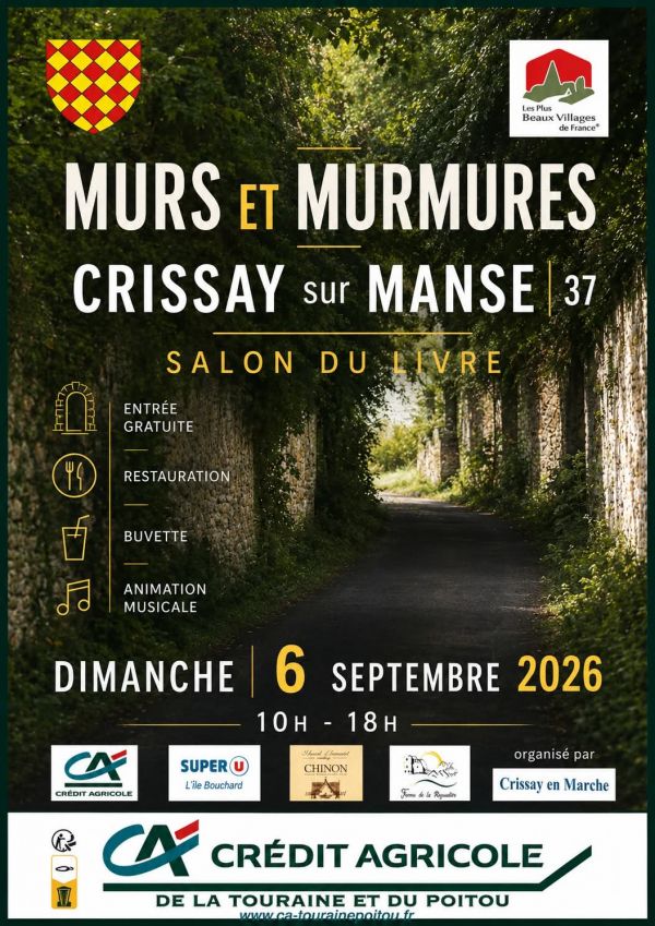Salon du livre de Crissay-sur-Manse 2026 Salon du livre de Crissay-sur-Manse 2026