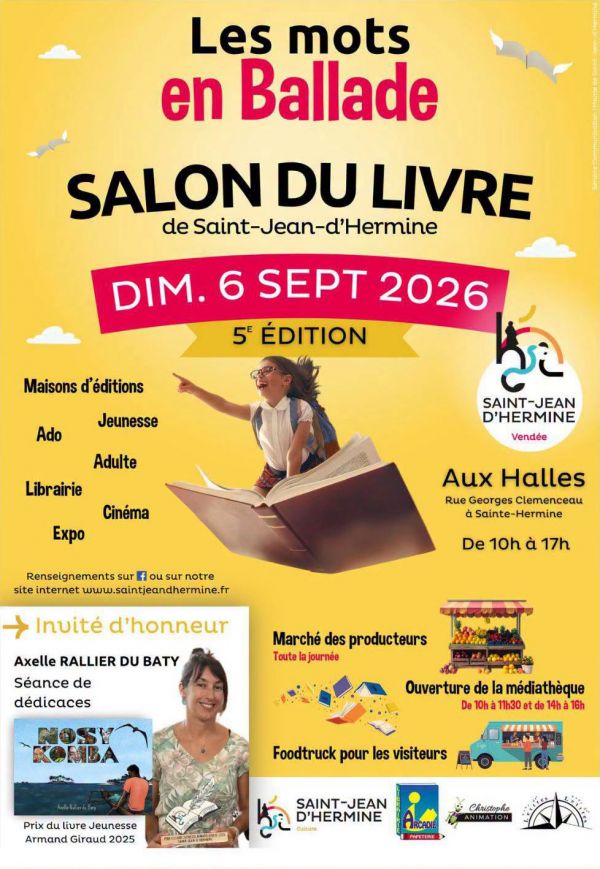 Salon du livre de Saint-Jean-d'Hermine 2026 Salon du livre de Saint-Jean-d'Hermine 2026