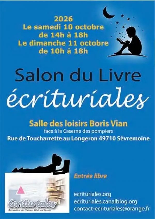 Salon du livre Écrituriales à Sèvremoine 2026 Salon du livre Écrituriales à Sèvremoine 2026