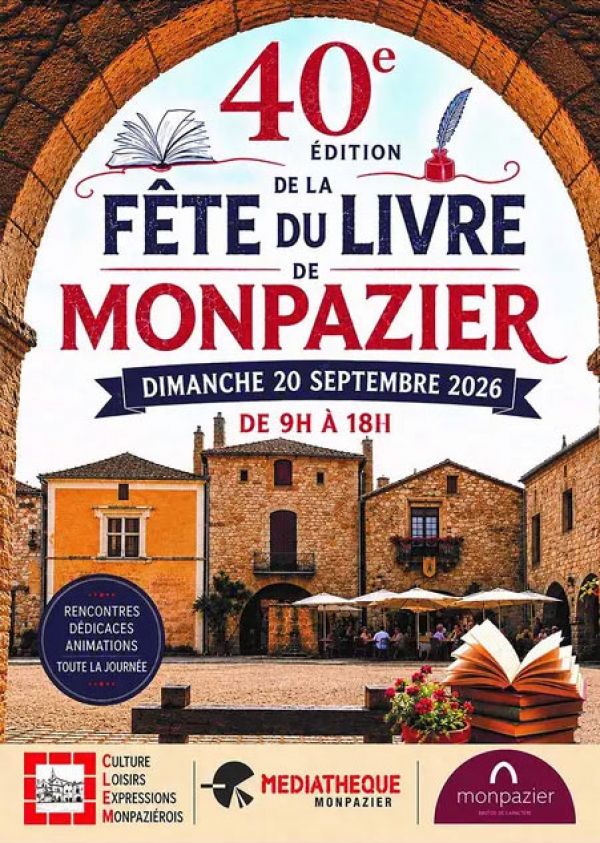 Fête du livre de Monpazier 2026 Fête du livre de Monpazier 2026