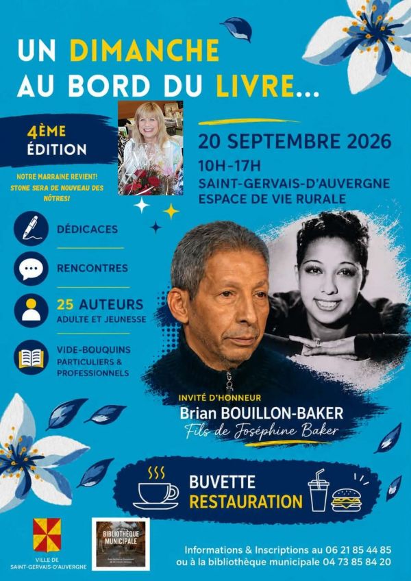 Un Dimanche au bord du livre – Saint-Gervais-d’Auvergne 2026 Un Dimanche au bord du livre – Saint-Gervais-d’Auvergne 2026