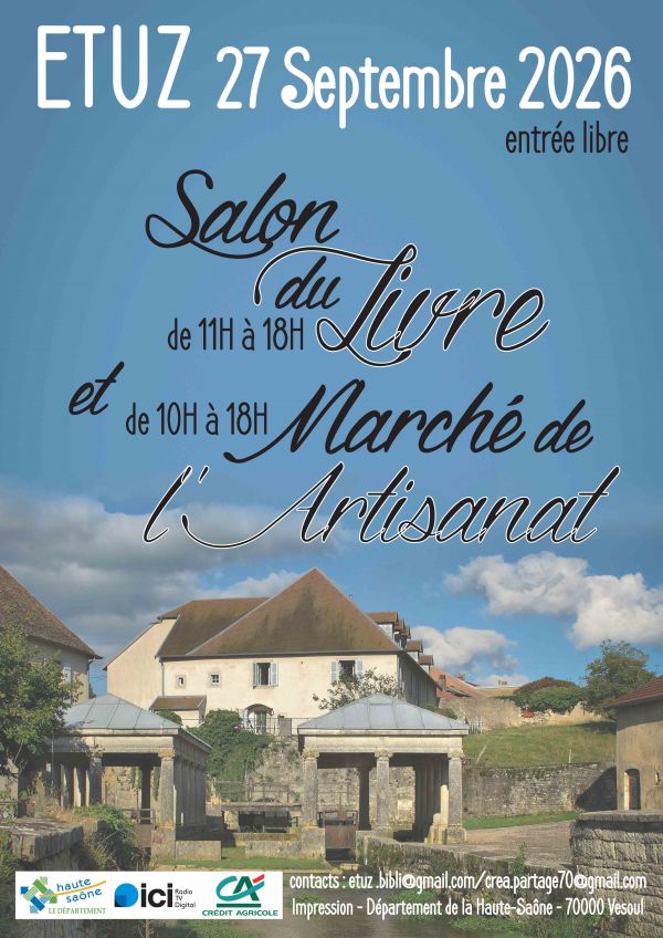 Salon du Livre et Marché de l’Artisanat d’Étuz 2026 Salon du Livre et Marché de l’Artisanat d’Étuz 2026