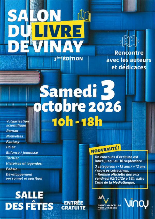 Salon du Livre de Vinay 2026