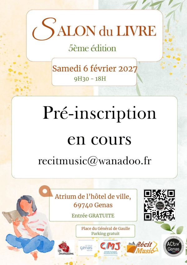 Salon du livre et du bien-être de Genas 2027 Salon du livre et du bien-être de Genas 2027