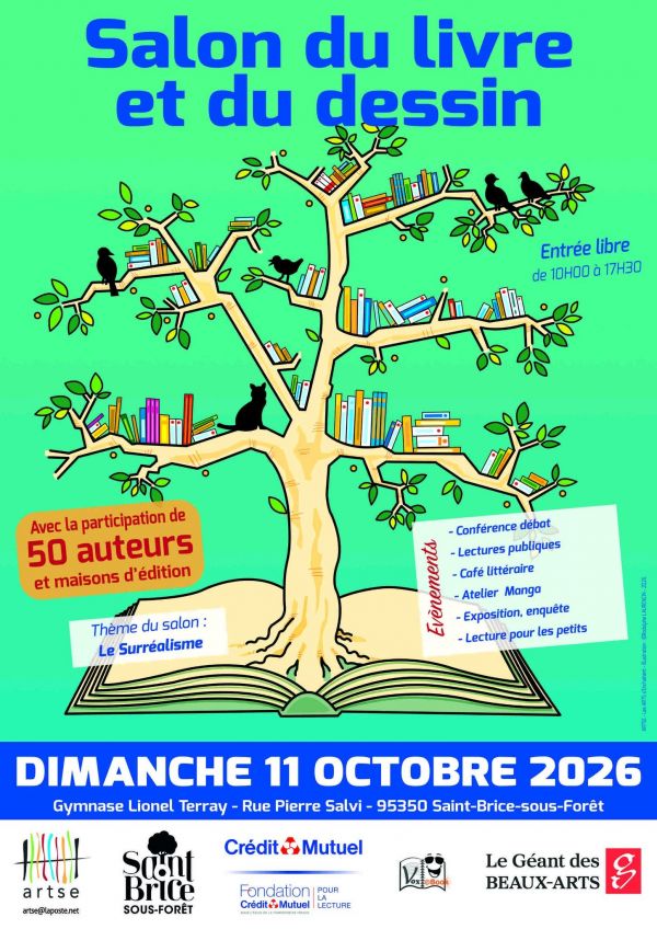 Salon du Livre et du Dessin de Saint-Brice-sous-Forêt 2026 Salon du Livre et du Dessin de Saint-Brice-sous-Forêt 2026