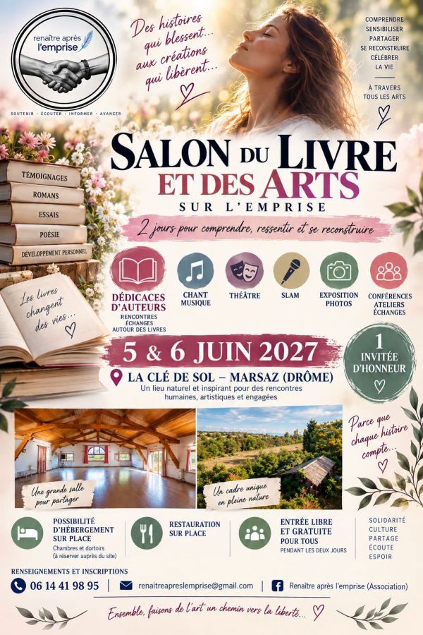 Salon du Livre et des Arts sur l’Emprise de Marsaz 2027 Salon du Livre et des Arts sur l’Emprise de Marsaz 2027