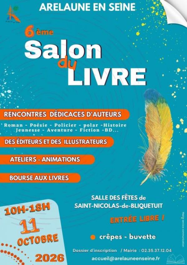 Salon du Livre d’Arelaune-en-Seine 2026 Salon du Livre d’Arelaune-en-Seine 2026