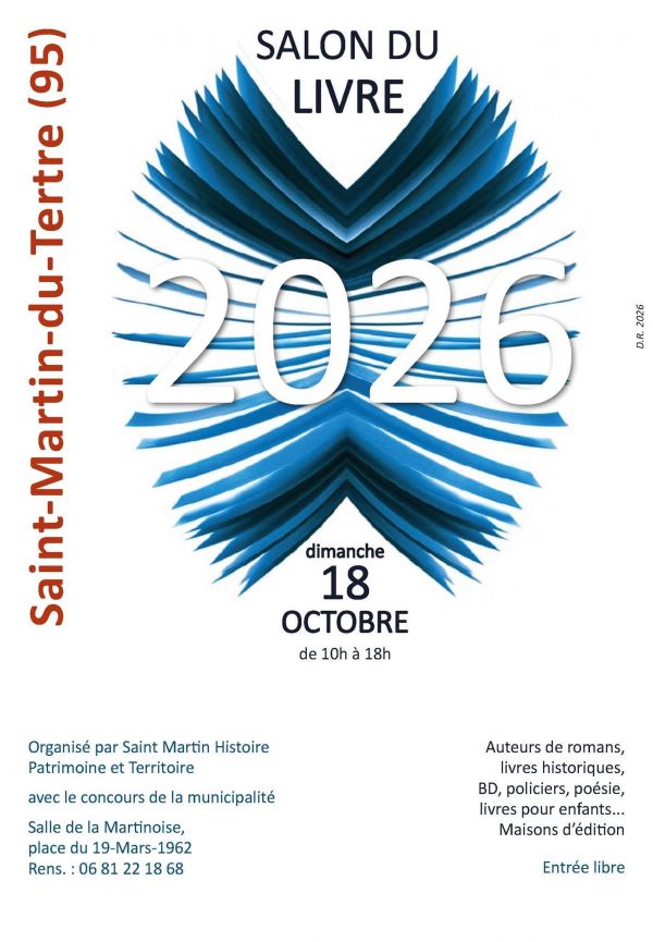 Salon du livre de Saint-Martin-du-Tertre 2026 Salon du livre de Saint-Martin-du-Tertre 2026