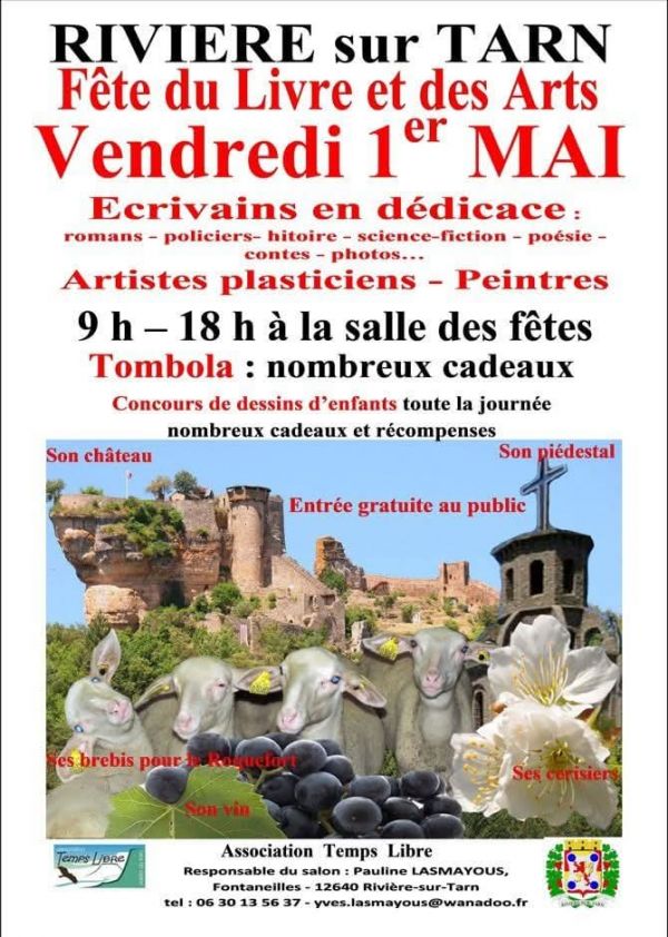 Fête du livre et des Arts à Rivière-sur-Tarn 2026