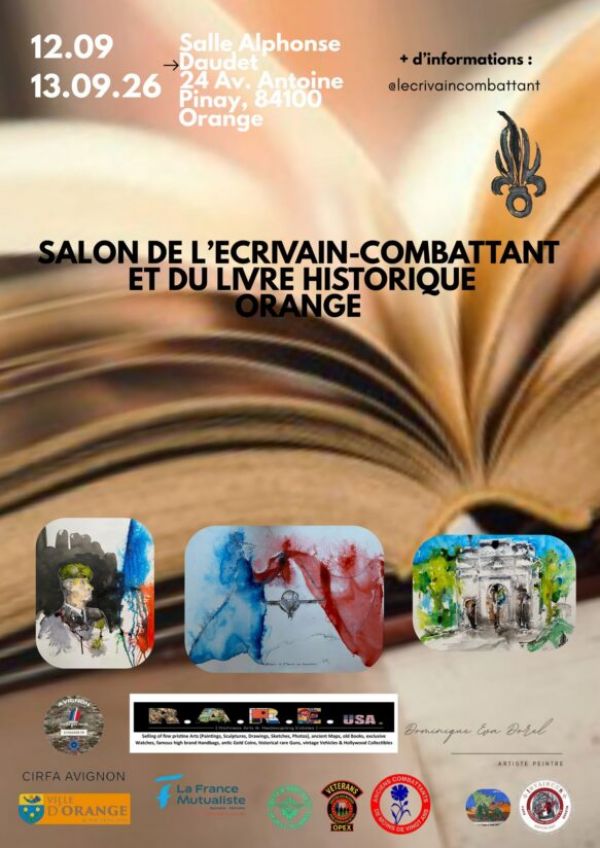 Salon de l’Ecrivain combattant et du Livre historique d’Orange 2026