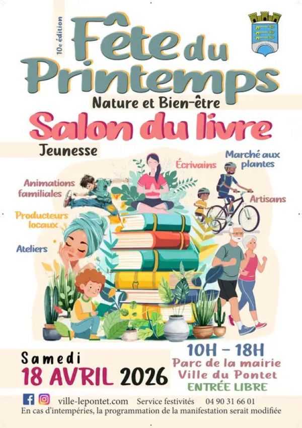 Fête du Printemps et salon du livre jeunesse – Le Pontet 2026